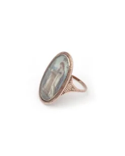 Hot Pamono Georgian Miniature Mourning Ring