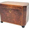 Discount Pamono Georgian Octagonal Yew Wood Tea Caddy, 1800s