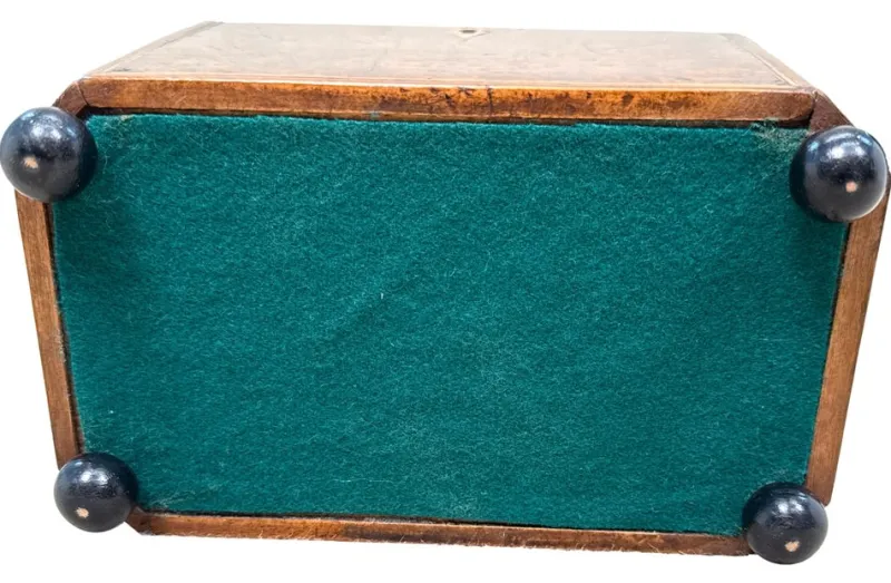 Discount Pamono Georgian Octagonal Yew Wood Tea Caddy, 1800s