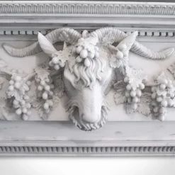 Online Pamono Georgian Revival Marble Fireplace, 1980s