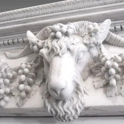 Online Pamono Georgian Revival Marble Fireplace, 1980s