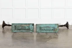 Pamono Georgian Verdigris Lanterns, 1800, Set of 2