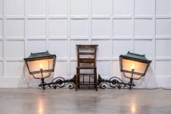 Pamono Georgian Verdigris Lanterns, 1800, Set of 2