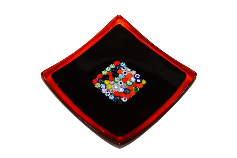 Sale Pamono Geox Q20 Murano Glass Plate by Stefano Birello for VeVe Glass, 2019