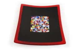 Pamono Geox Q25 Murano Glass Plate by Stefano Birello for VeVe Glass, 2019> Decorative Plates