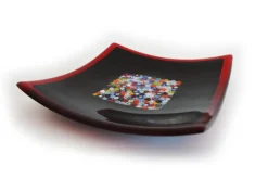 Pamono Geox Q25 Murano Glass Plate by Stefano Birello for VeVe Glass, 2019> Decorative Plates