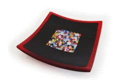 Pamono Geox Q25 Murano Glass Plate by Stefano Birello for VeVe Glass, 2019><noscript><img width=