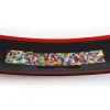 Discount Pamono Geox R30 Black & Murrine Murano Glass Plate by Stefano Birello for VeVe Glass