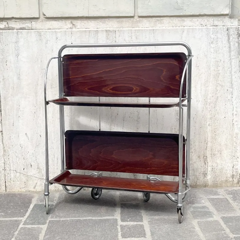Pamono Gerlinol Folding Trolley, Germany, 1960s> Serving Bar Carts & Trolleys