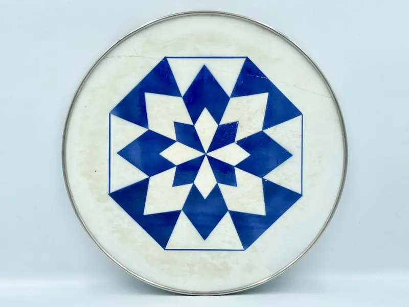 Pamono German Art Deco Ceramic Round Serving Tray, 1940s> Trays