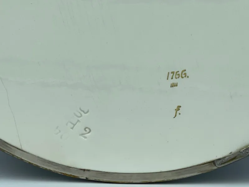 Pamono German Art Deco Ceramic Round Serving Tray, 1940s> Trays