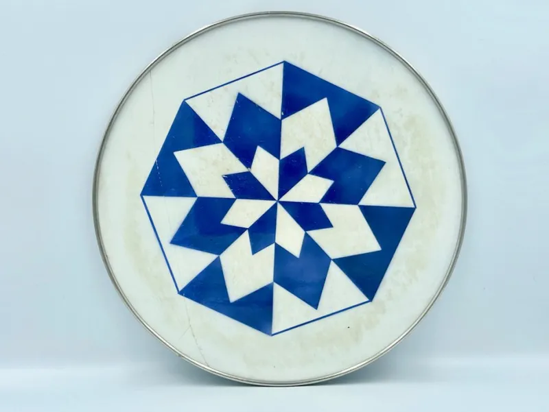 Pamono German Art Deco Ceramic Round Serving Tray, 1940s> Trays