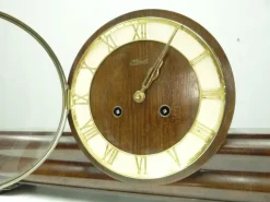 Pamono German Art Deco Mantel Clock from Hermle, 1930s><noscript><img width=