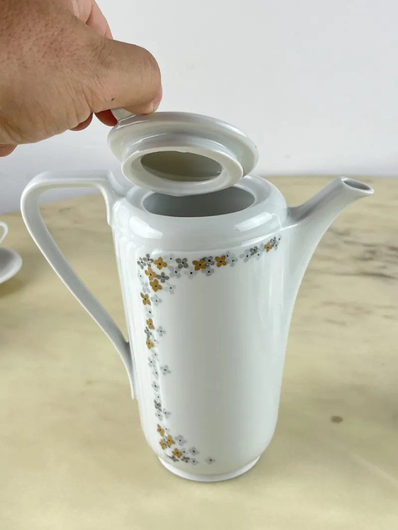 Pamono German Bareuther Bavaria Coffee Service, 1980s, Set of 13> Coffee & Tea Service
