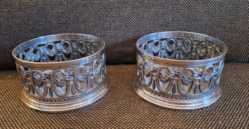 Clearance Pamono German Bottle Stands in Silver by Koch & Bergfeld, 1930s, Set of 2