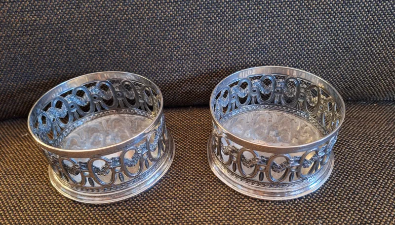 Clearance Pamono German Bottle Stands in Silver by Koch & Bergfeld, 1930s, Set of 2