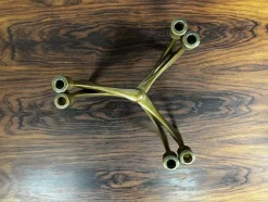 Pamono German Brutalist Candleholder in Bronze by Michael Harjes, 1960><noscript><img width=