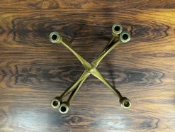 Pamono German Brutalist Candleholder in Bronze by Michael Harjes, 1960><noscript><img width=