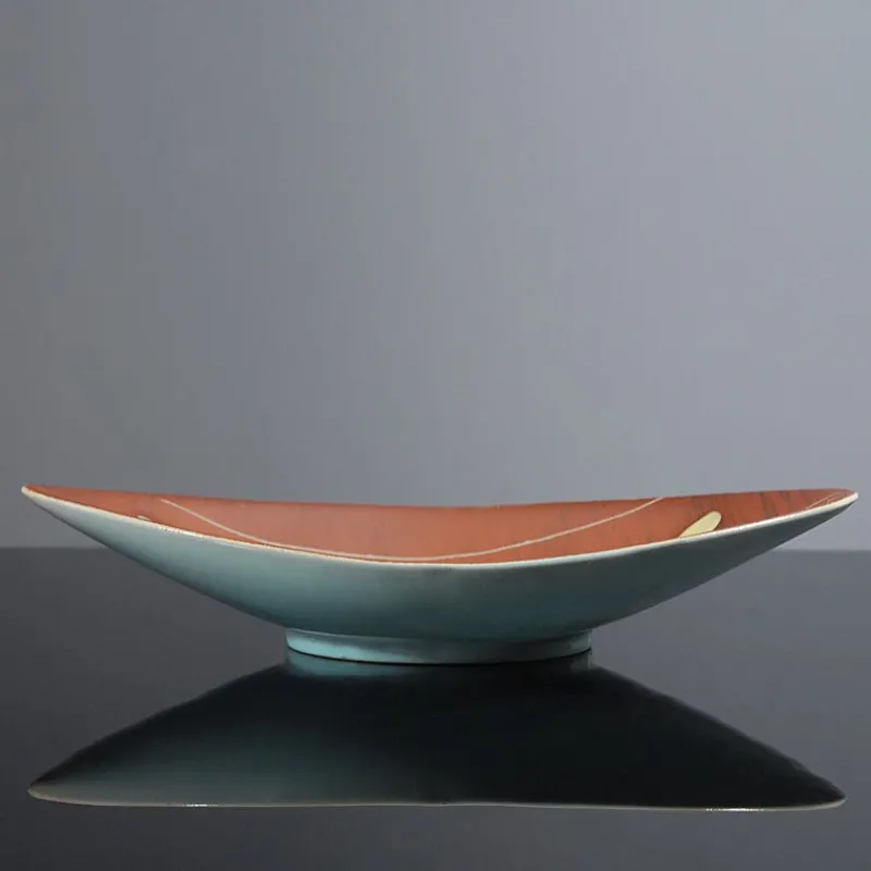 Pamono German Ceramic Dish by Bodo Mans for Bay Keramik, 1960s> Trays