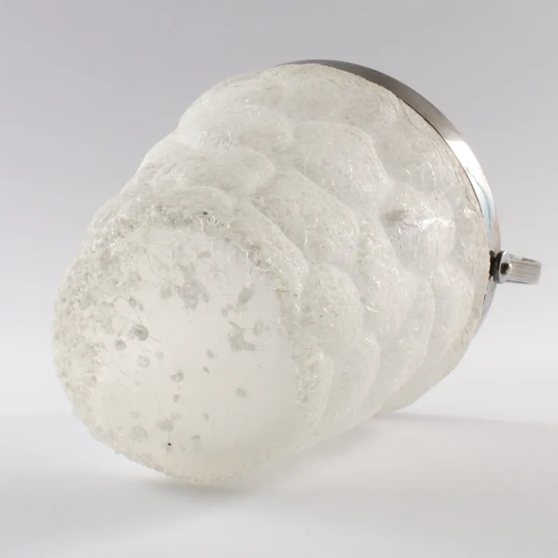 Sale Pamono German Frosted Glass and Silver Plated Ice Bucket from WMF, 1930s