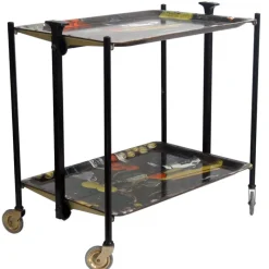 Pamono German Gerlinol Bar Cart from Bremshey & Co., 1960s> Serving Bar Carts & Trolleys