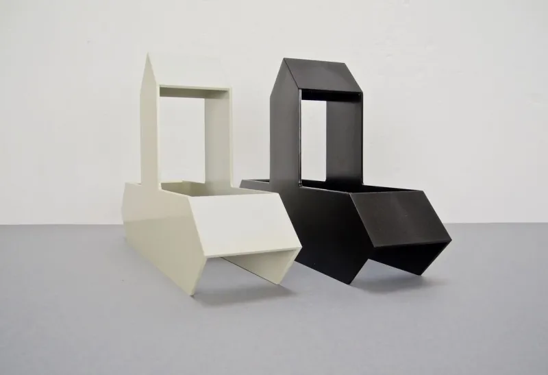 Pamono German Magazine Racks by Walter Zeischegg for Helit, 1970s, Set of 2> Magazine Racks