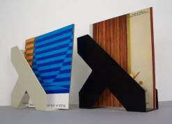 Pamono German Magazine Racks by Walter Zeischegg for Helit, 1970s, Set of 2><noscript><img width=