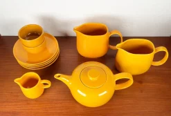 Pamono German Mid-Century Modern Space Age Ceramic Heidelberg Series Tea Service from Melitta, 1960s, Set of 10><noscript><img width=