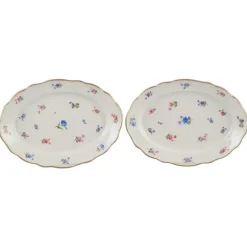 Clearance Pamono German Oval Serving Platters in Porcelain from Meissen, 1890s, Set of 2