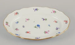 Clearance Pamono German Oval Serving Platters in Porcelain from Meissen, 1890s, Set of 2