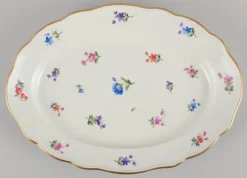 Clearance Pamono German Oval Serving Platters in Porcelain from Meissen, 1890s, Set of 2