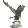 Sale Pamono German Polychrome Porcelain Eagle Sculpture by Fritz Heidenreich, 1930s