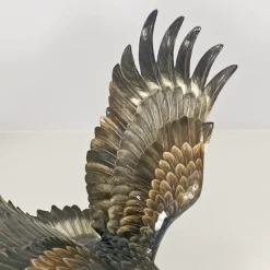 Sale Pamono German Polychrome Porcelain Eagle Sculpture by Fritz Heidenreich, 1930s