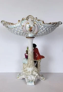 Pamono German Porcelain Centerpiece><noscript><img width=