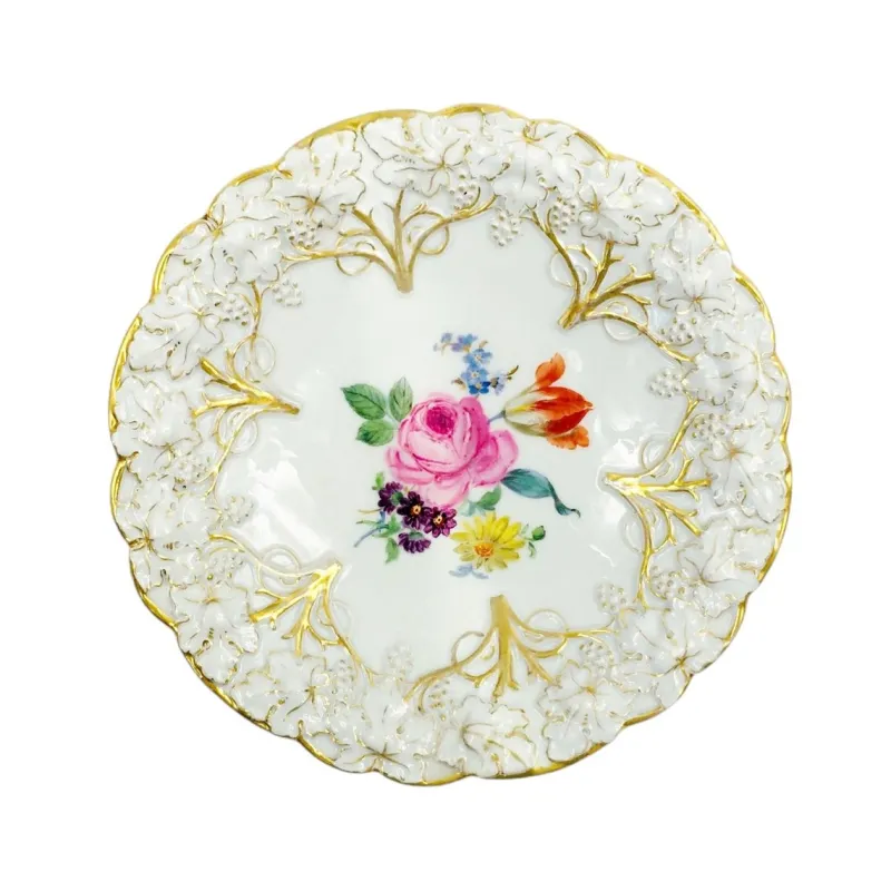 Hot Pamono German Porcelain Plate from Meissen, 1924