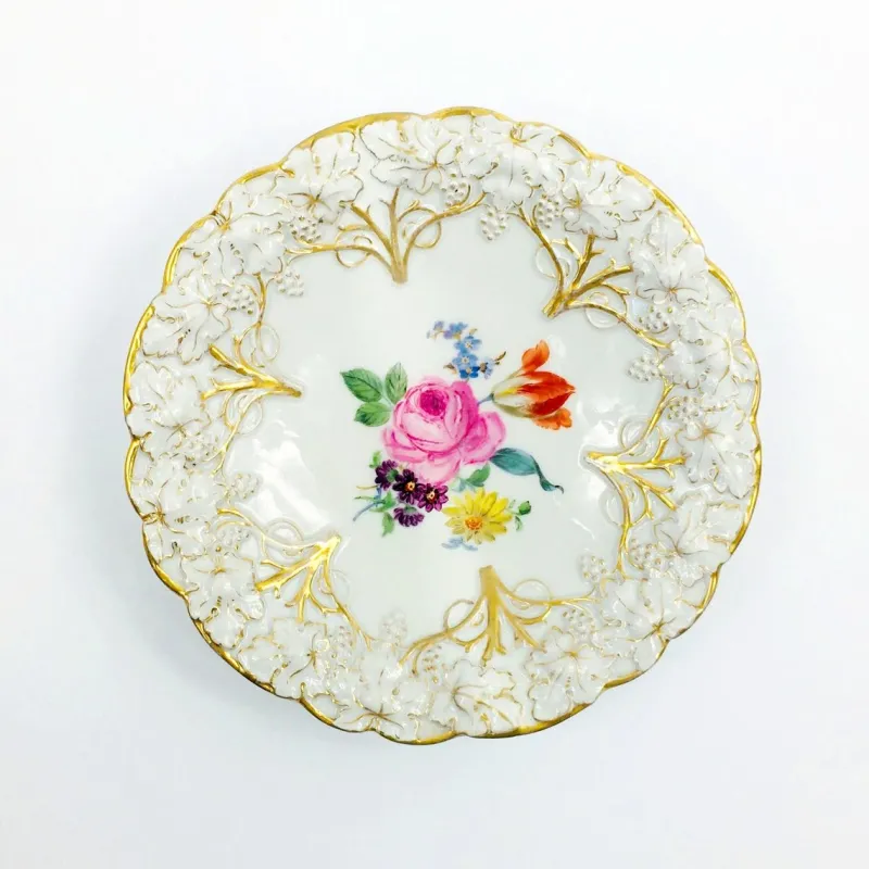 Hot Pamono German Porcelain Plate from Meissen, 1924