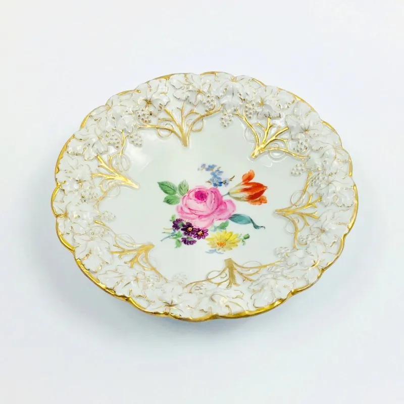 Hot Pamono German Porcelain Plate from Meissen, 1924