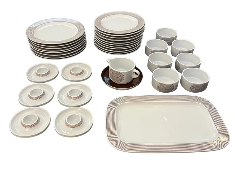 Best Pamono German Porcelain Studio Line Joy One Service from Rosenthal, 1970s, Set of 35
