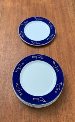 Clearance Pamono German Postmodern Flying Objects Series Plates by David Palterer and Sieger Design for Arzberg, 1990s, Set of 8