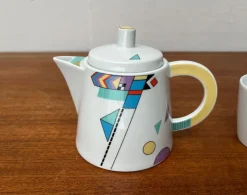 Pamono German Postmodern VIP Collection Teapot or Coffeepot with Cup by Seltmann Weiden, Set of 2><noscript><img width=