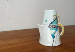 Pamono German Postmodern VIP Collection Teapot or Coffeepot with Cup by Seltmann Weiden, Set of 2><noscript><img width=