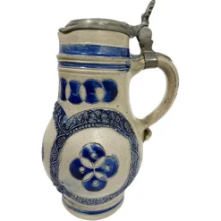 Online Pamono German Westerwald Salt Glazed Stoneware Jug, 17th Century