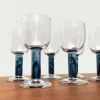 Pamono German Wine Glasses by Regina Kaufmann for Glashagen Hütte, Set of 6> Glassware