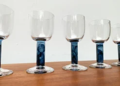 Pamono German Wine Glasses by Regina Kaufmann for Glashagen Hütte, Set of 6><noscript><img width=