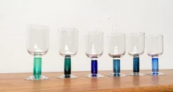 Best Pamono German Wine Glasses by Regina Kaufmann for Glashagen Hütte, Set of 6