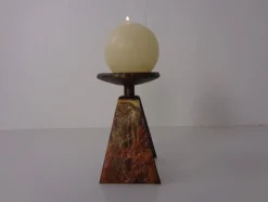 Pamono Germn Brutalist Copper and Brass Candleholder, 1960s><noscript><img width=