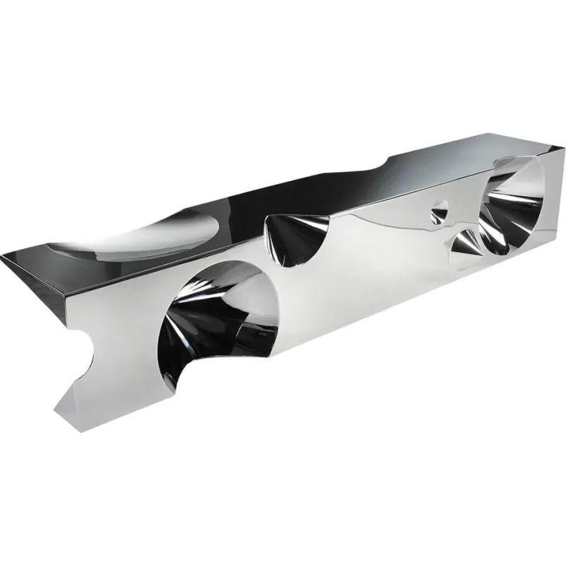 Pamono Get Lost! Bench in Mirror Polished Stainless Steel by Barberini & Gunnell> Seating|Benches