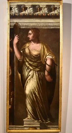 Hot Pamono Giacomo Stella, Allegory of Wisdom, Lady's Portrait, 1600, Oil on Canvas