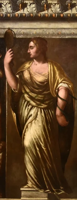 Hot Pamono Giacomo Stella, Allegory of Wisdom, Lady's Portrait, 1600, Oil on Canvas