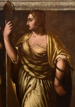 Hot Pamono Giacomo Stella, Allegory of Wisdom, Lady's Portrait, 1600, Oil on Canvas